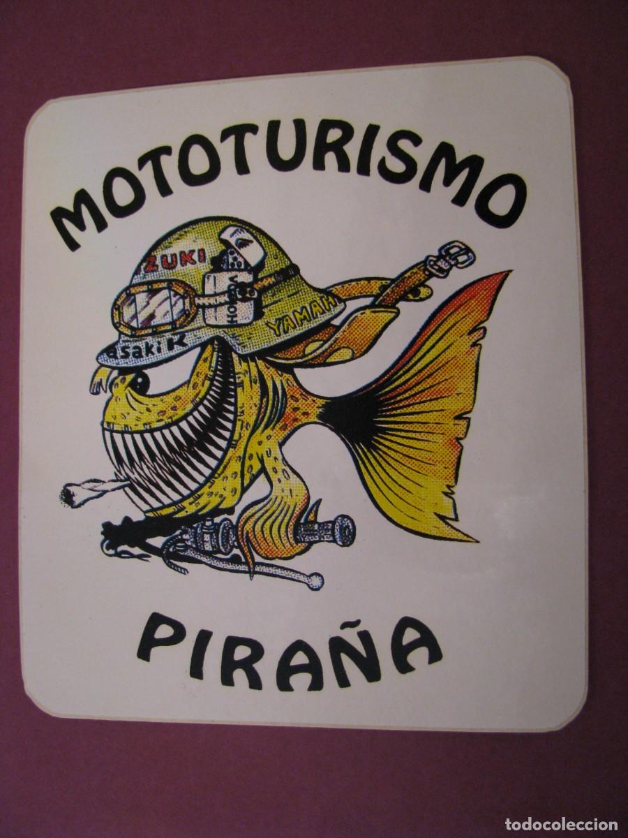 Pegatinas de colecci&oacute;n: PEGATINA MOTOTURISMO PIRA&Ntilde;A. 11X10 CM