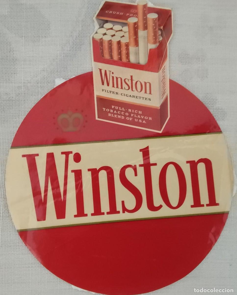 Pegatinas de colecci&oacute;n: ANTIGUA PEGATINA &rdquo; WINSTON&rdquo;, 22X29 CM.