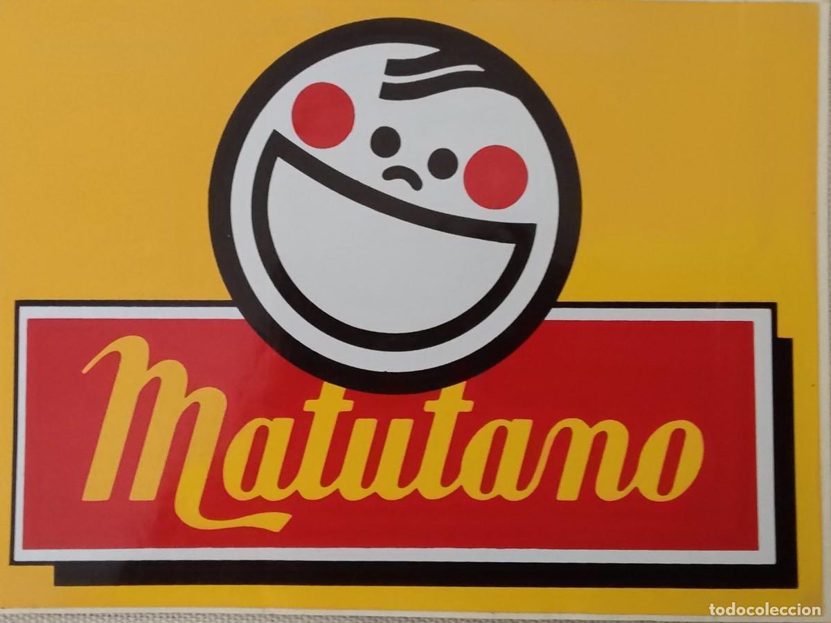 Pegatinas de colecci&oacute;n: ANTIGUA PEGATINA &rdquo;MATUTANO&rdquo;, 18,5X13,5 CM