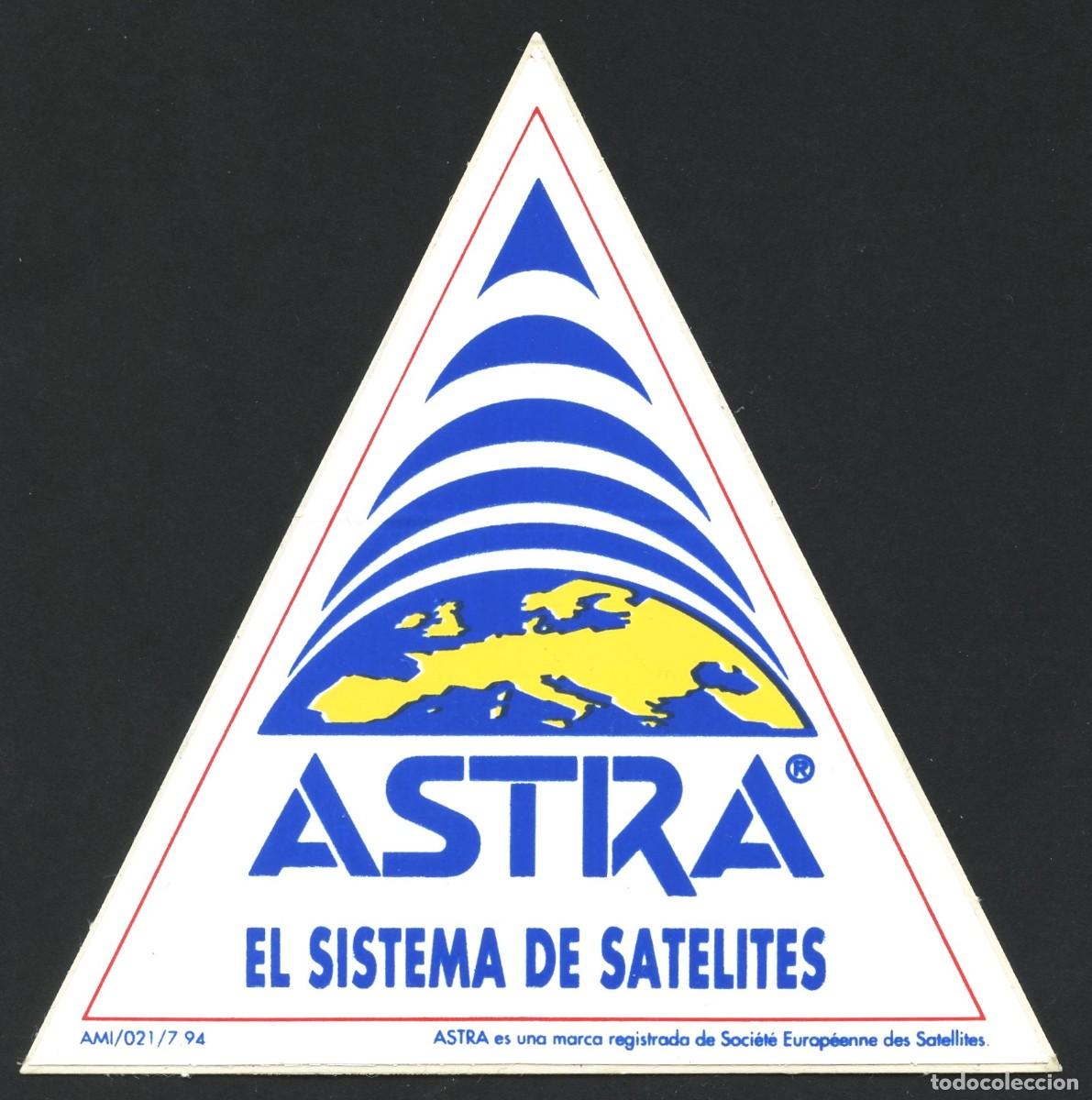Pegatinas de colecci&oacute;n: PEGATINA, ASTRA, EL SISTEMA DE SAT&Eacute;LITES