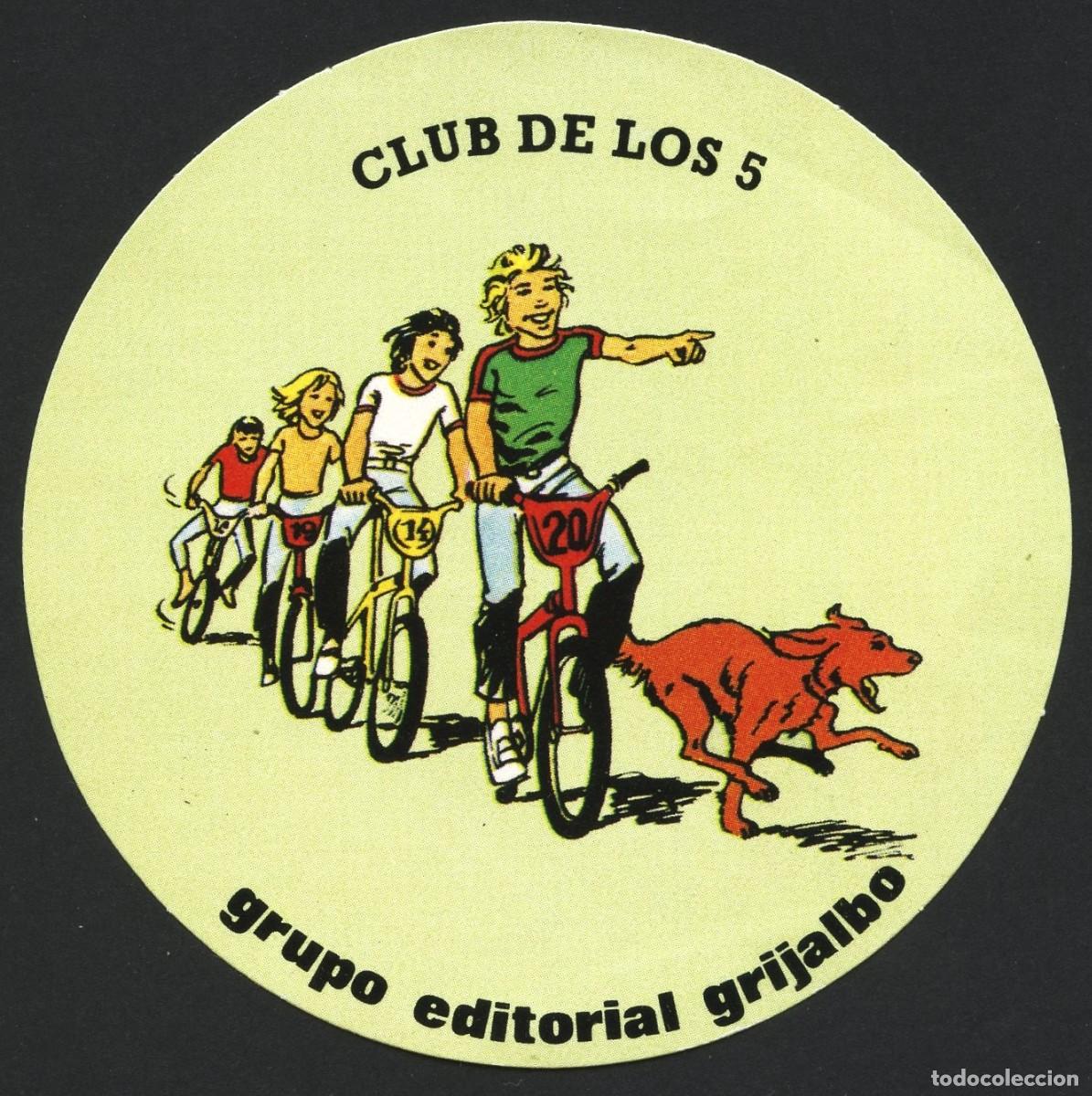Pegatinas de colecci&oacute;n: PEGATINA, GRUPO EDITORIAL GRIJALBO, CLUB DE LOS 5