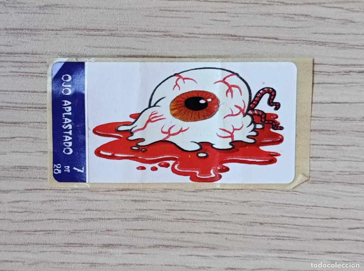 Pegatinas de colecci&oacute;n: PEGATINA CHICLE OJO APLASTADO 7 DE 28