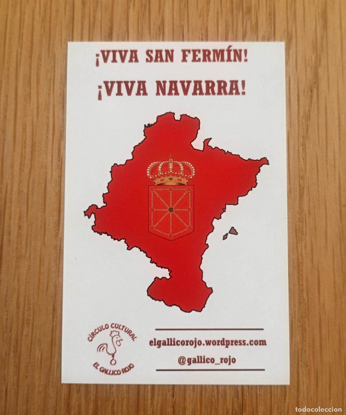 Pegatinas de colecci&oacute;n: Pegatina pol&iacute;tica. Pamplona, Navarra. Carlismo, carlista, Requet&eacute;.