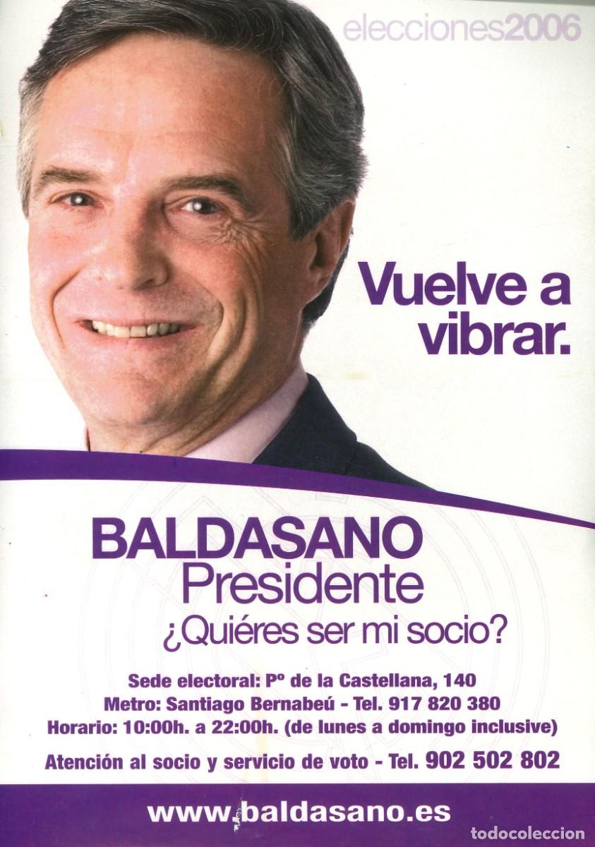 Pegatinas de colecci&oacute;n: PEGATINA - ADHESIVO - F&Uacute;TBOL - REAL MADRID - BALDASANO PRESIDENTE (15 x 21)