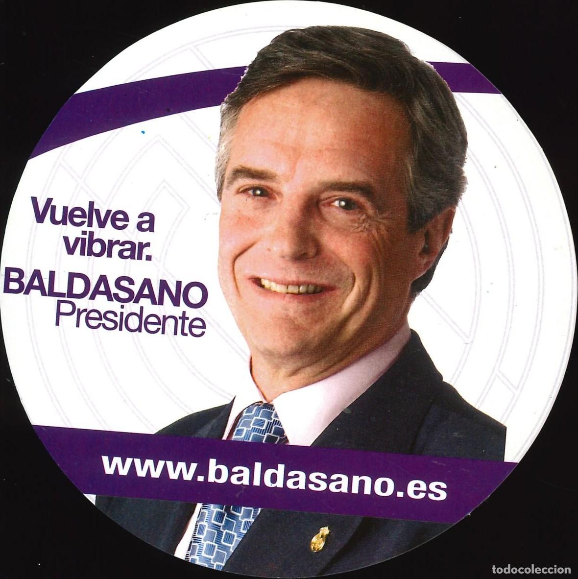Pegatinas de colecci&oacute;n: PEGATINA - ADHESIVO - F&Uacute;TBOL - REAL MADRID - BALDASANO PRESIDENTE