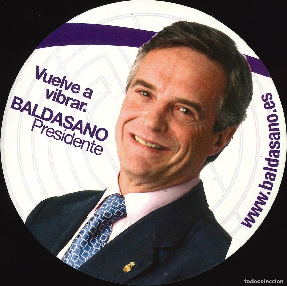 Pegatinas de colecci&oacute;n: PEGATINA - ADHESIVO - F&Uacute;TBOL - REAL MADRID - BALDASANO PRESIDENTE