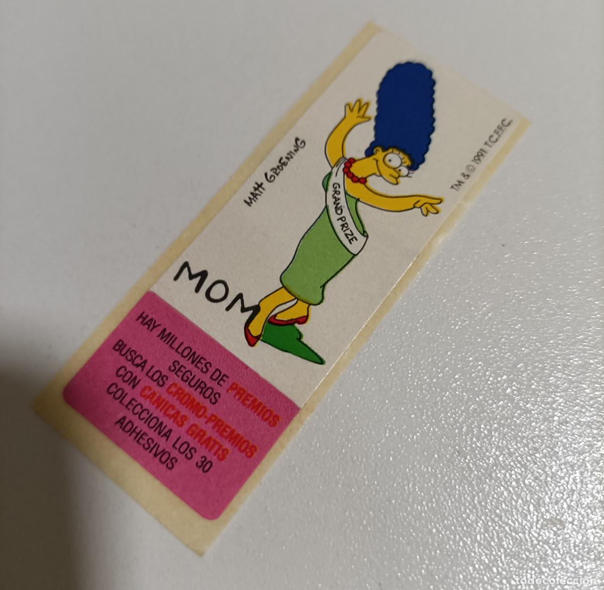 Pegatinas de colecci&oacute;n: cromo marge mom de chicles simpsons simpson pegatina antiguo a&ntilde;os 90 promo sticker