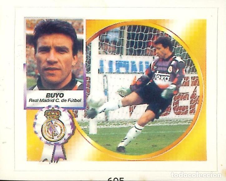 Pegatinas de colecci&oacute;n: PEGATINA - ADHESIVO - FUTBOL - REAL MADRID - 1994-1995 - 94-95 - BUYO - N&ordm; 605 (REPRODUCCION)