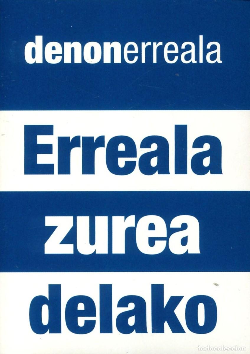 Pegatinas de colecci&oacute;n: PEGATINA - ADHESIVO - FUTBOL - REAL SOCIEDAD - ERREALA ZUREA DELAKO - DENONERREALA
