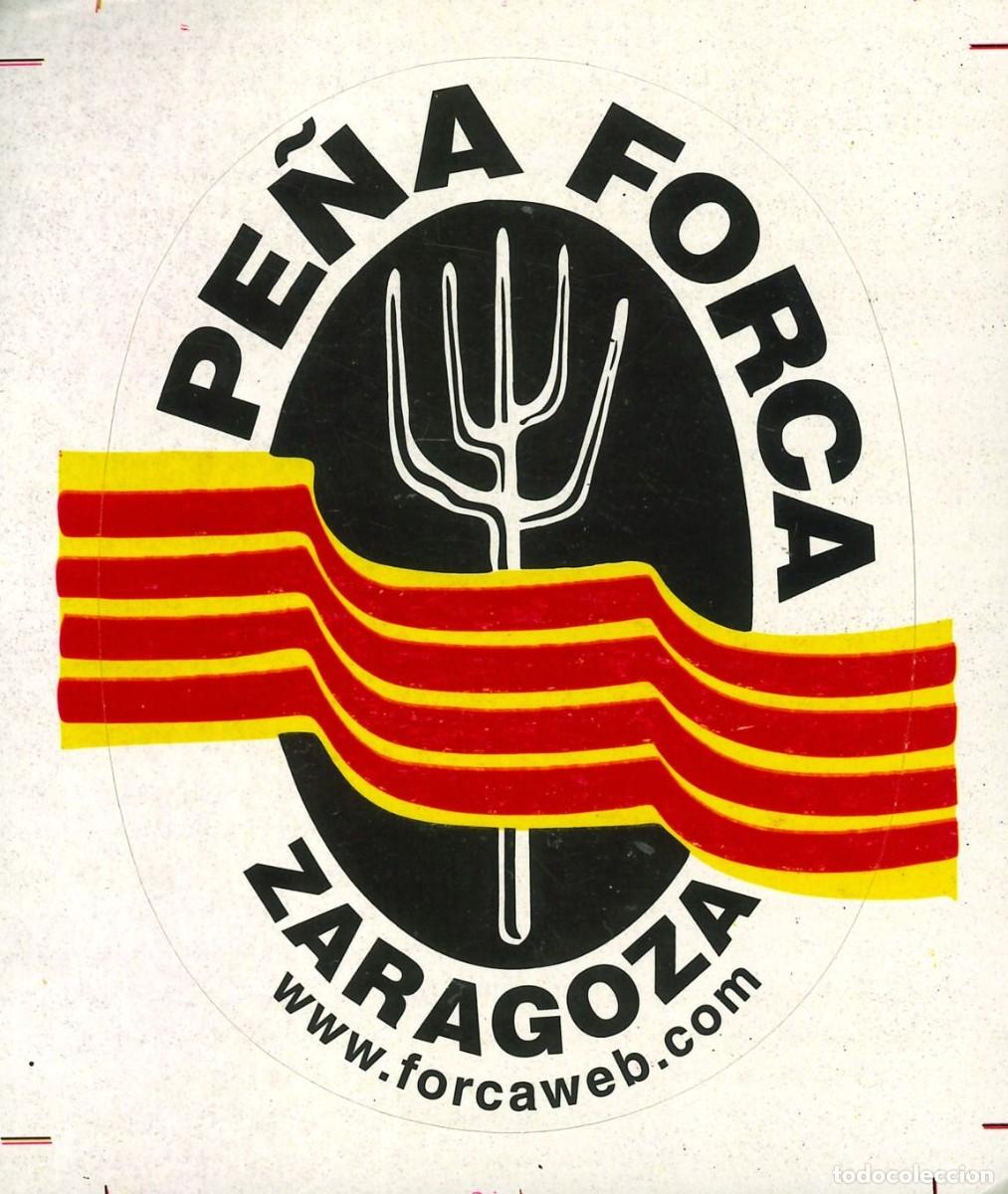 Pegatinas de colecci&oacute;n: PEGATINA - ADHESIVO - FUTBOL - REAL ZARAGOZA - PE&Ntilde;A FORCA ZARAGOZA