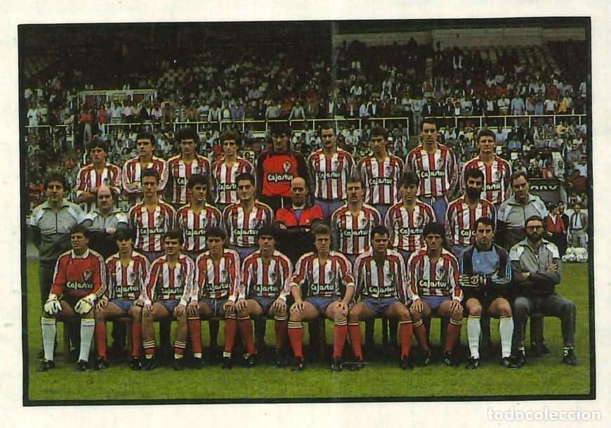 Pegatinas de colecci&oacute;n: PEGATINA - ADHESIVO - FUTBOL - SPORTING DE GIJON - ALINEACION (TRASERA PAPEL)