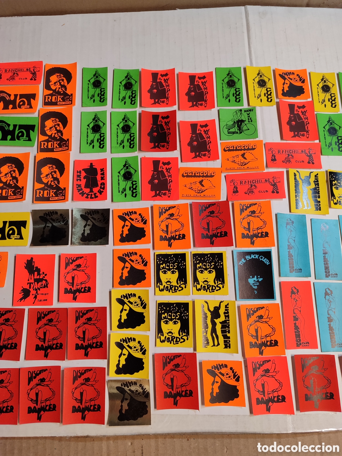 Pegatinas de colecci&oacute;n: Lote pegatinas adhesivos discotecas,clubs nuevas o como nuevas.coleccion pegatinas a&ntilde;os 70-80