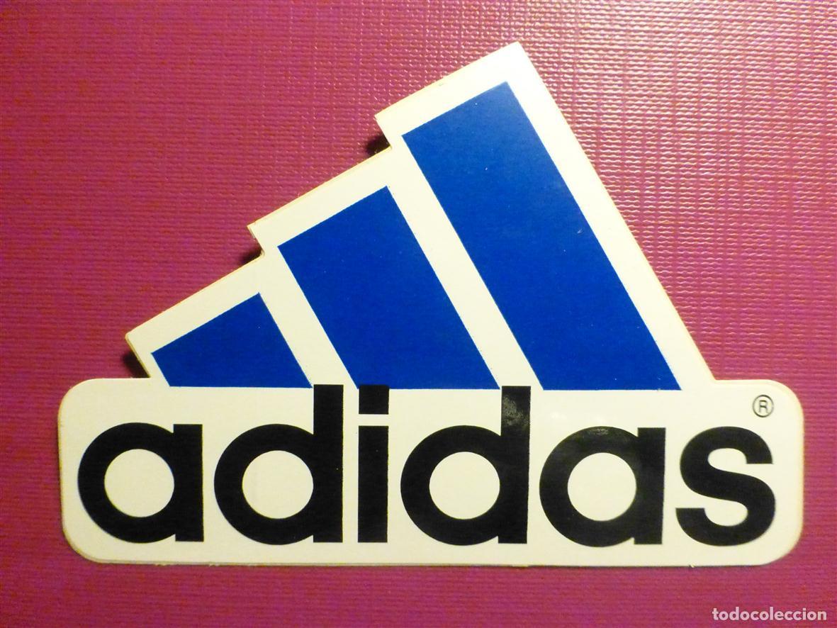 Pegatinas de colecci&oacute;n: Pegatina - Adhesivo, Sticker - Adidas - Material Deportivo, Zapatillas, Tiendas Deportes - 8 x 6 cm.