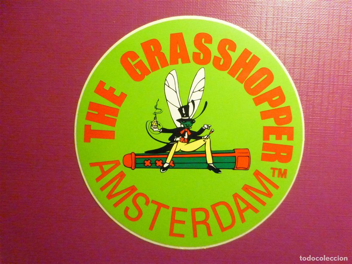 Pegatinas de colecci&oacute;n: Pegatina - Adhesivo, Sticker - Fumeta - The Grasshopper - Amsterdam - 10 cm.