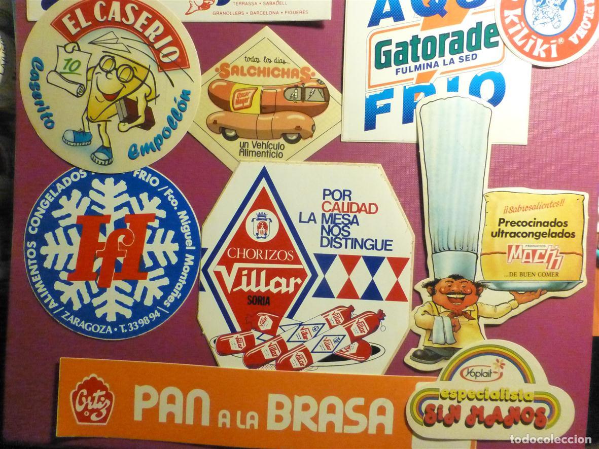 Pegatinas de colecci&oacute;n: Lote 10 Pegatinas Adhesivos Diferentes Alimentaci&oacute;n, Gatorade, Yoplait, El Caser&iacute;o, Ortiz y m&aacute;s