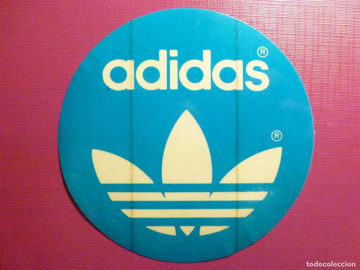 Pegatinas de colecci&oacute;n: Pegatina - Adhesivo, Sticker - Adidas - Material Deportivo, Zapatillas, Tiendas Deportes - 9 cm.