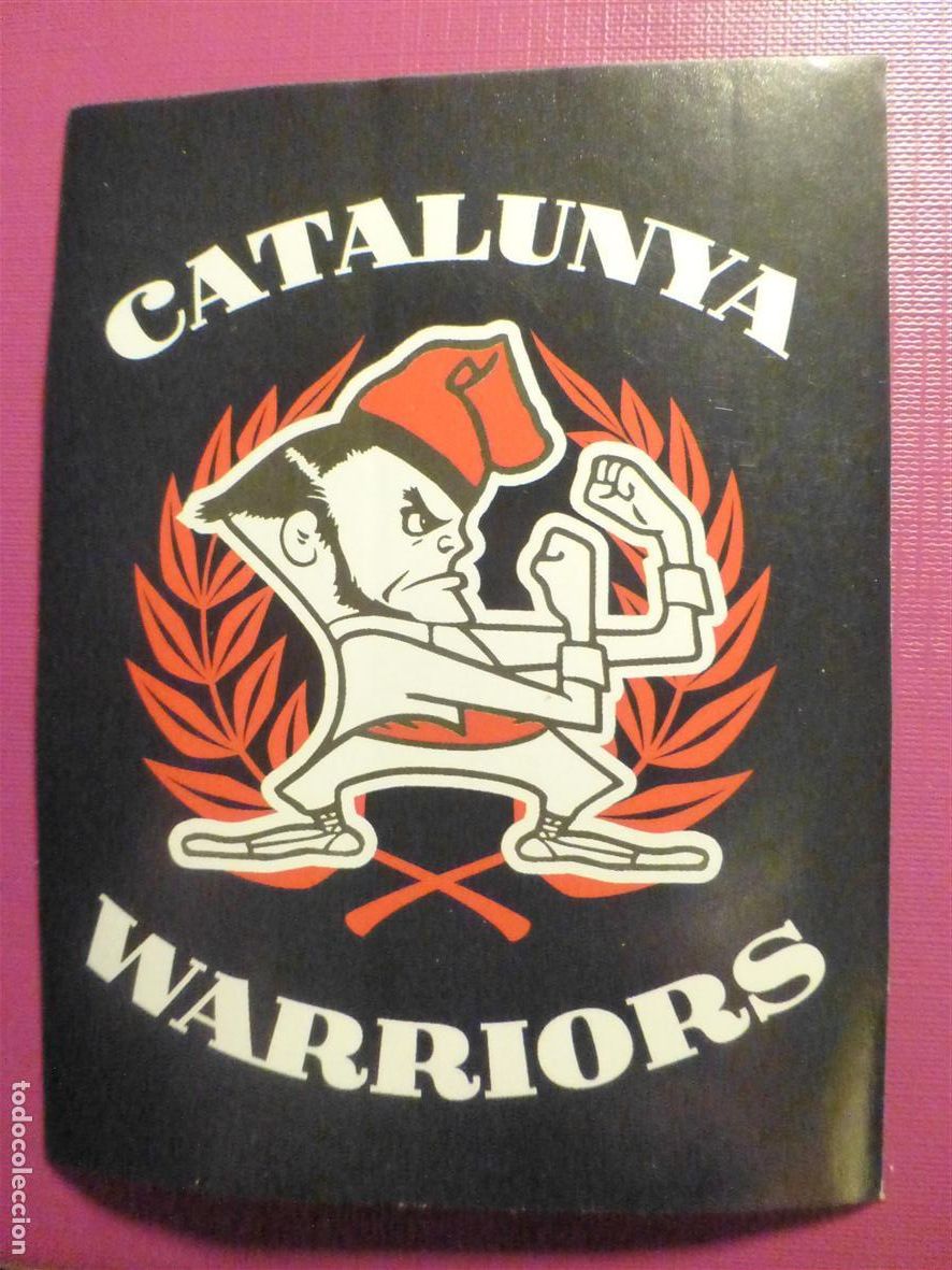Pegatinas de colecci&oacute;n: Pegatina - Adhesivo, Sticker - Catalunya Warriors - 8,5 x 11 cm.