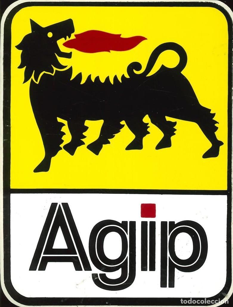 Pegatinas de colecci&oacute;n: PEGATINA - ADHESIVO - GASOILEOS - ACEITES - BUTANO - AGIP (6'5 x 9)