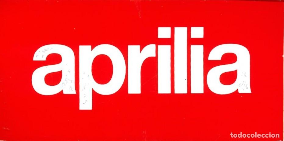 Pegatinas de colecci&oacute;n: PEGATINA - ADHESIVO - GASOILEOS - ACEITES - BUTANO - APRILIA (8 x 4)