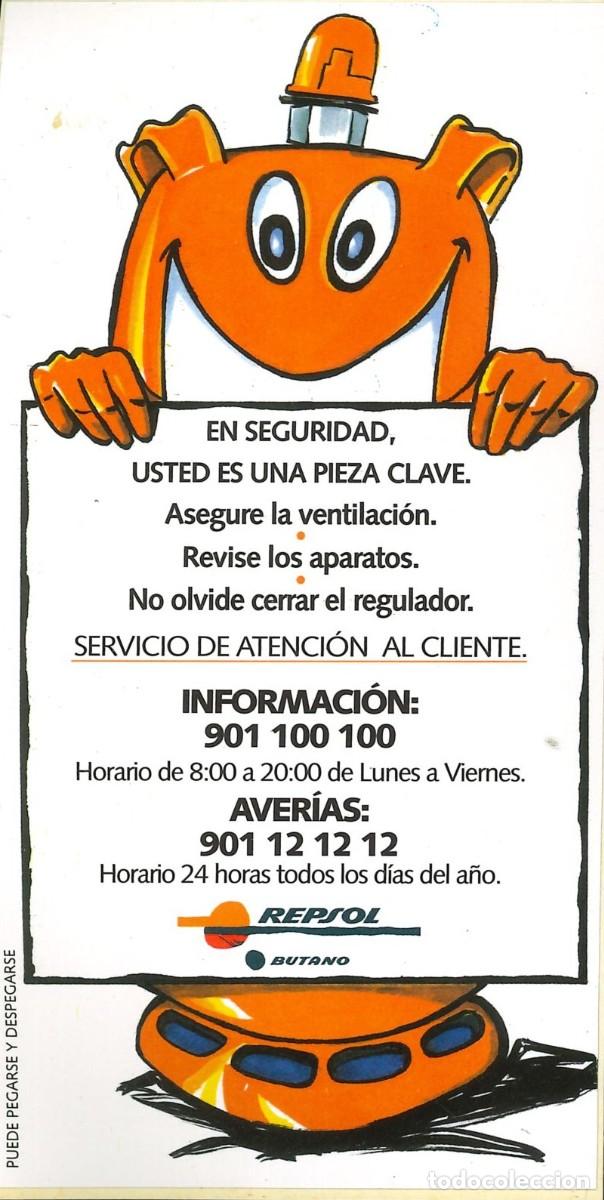 Pegatinas de colecci&oacute;n: PEGATINA - ADHESIVO - GASOILEOS - ACEITES - BUTANO - REPSOL (7 x 13'5)