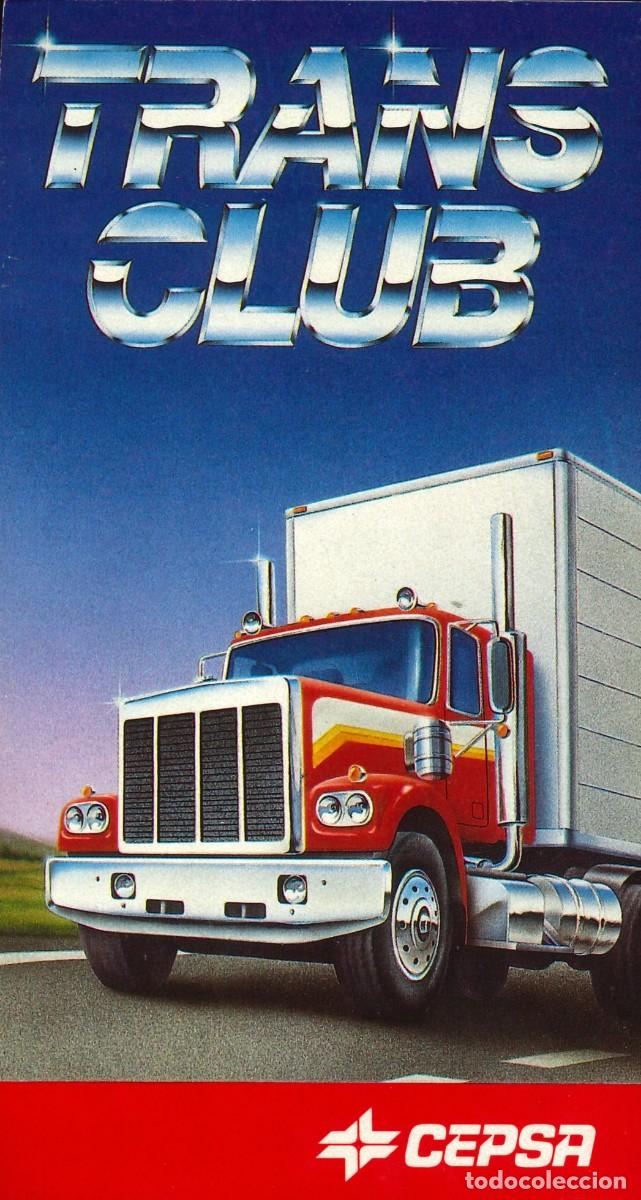 Pegatinas de colecci&oacute;n: PEGATINA - ADHESIVO - GASOILEOS - ACEITES - BUTANO - CEPSA - TRANS CLUB (9 x 16'5)