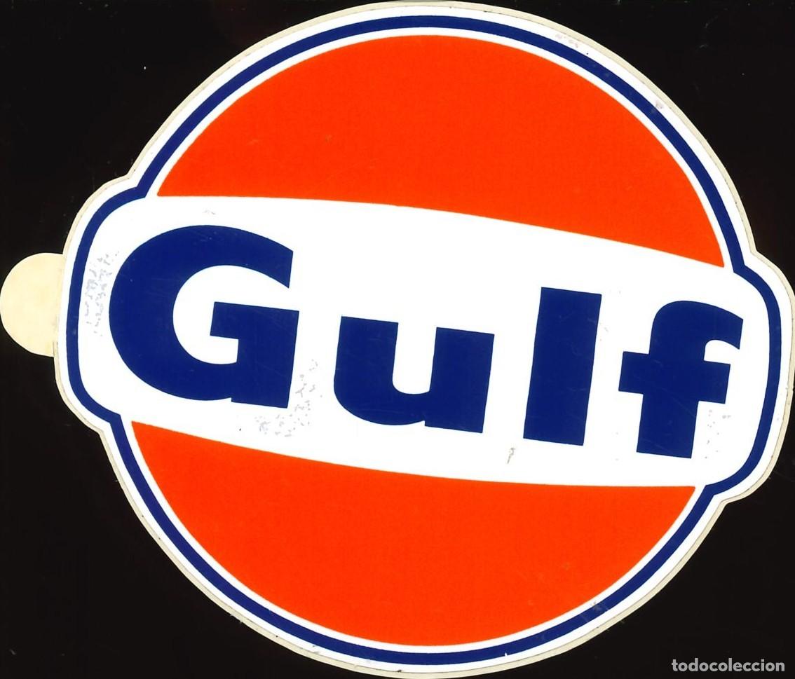 Pegatinas de colecci&oacute;n: PEGATINA - ADHESIVO - GASOILEOS - ACEITES - BUTANO - GULF (9'5 x 8)