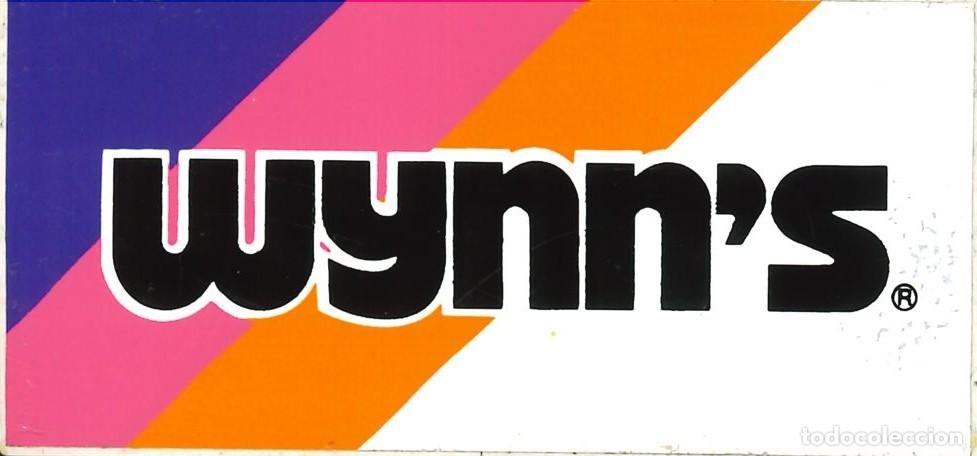Pegatinas de colecci&oacute;n: PEGATINA - ADHESIVO - GASOILEOS - ACEITES - BUTANO - WYNN'S (8'5 x 4)