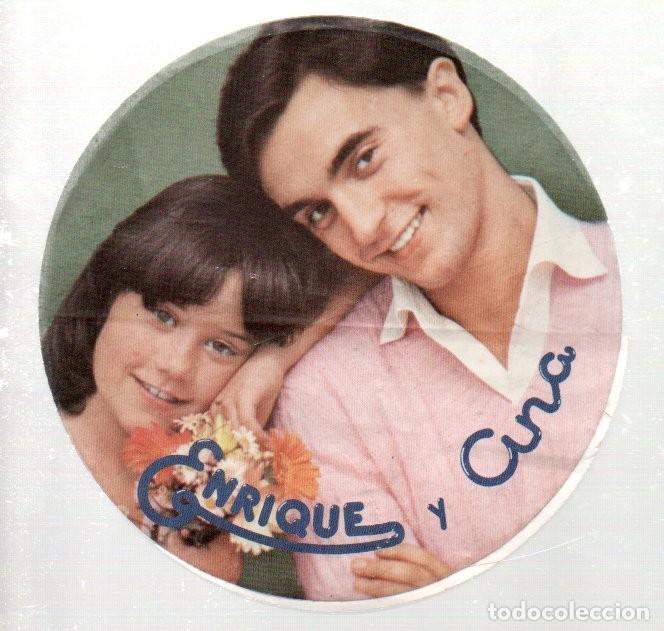 Pegatinas de colecci&oacute;n: ANTIGUA PEGATINA, ENRIQUE Y ANA. 10 CM.