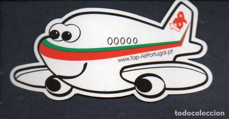 Pegatinas de colecci&oacute;n: ANTIGUA PEGATINA, TAP-AIR PORTUGAL. 6 X 11 CM. AVI&Oacute;N.