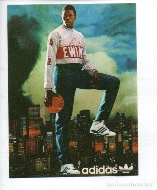 Pegatinas de colecci&oacute;n: ANTIGUA PEGATINA, ADIDAS - PATRICK EWING - NBA. 7,7 X 10,2 CM.