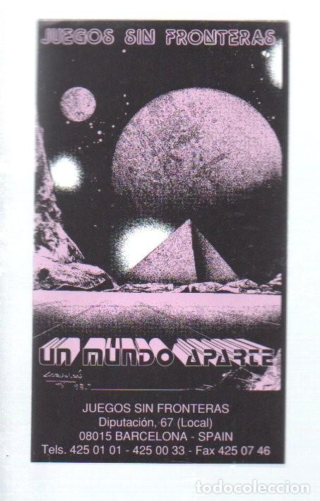 Pegatinas de colecci&oacute;n: ANTIGUA PEGATINA, JUEGO SIN FRONTERAS - UN MUNDO APARTE. 6 X 10,5 CM.