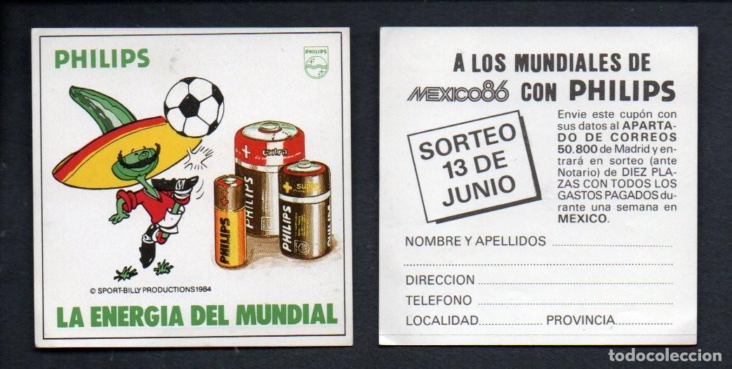 Pegatinas de colecci&oacute;n: ANTIGUA PEGATINA, PHILIPS - LA ENERGIA DEL MUNDIAL. SPORT-BILLY PRODUCTIONS 1984. 7,8 X 7,8 CM.