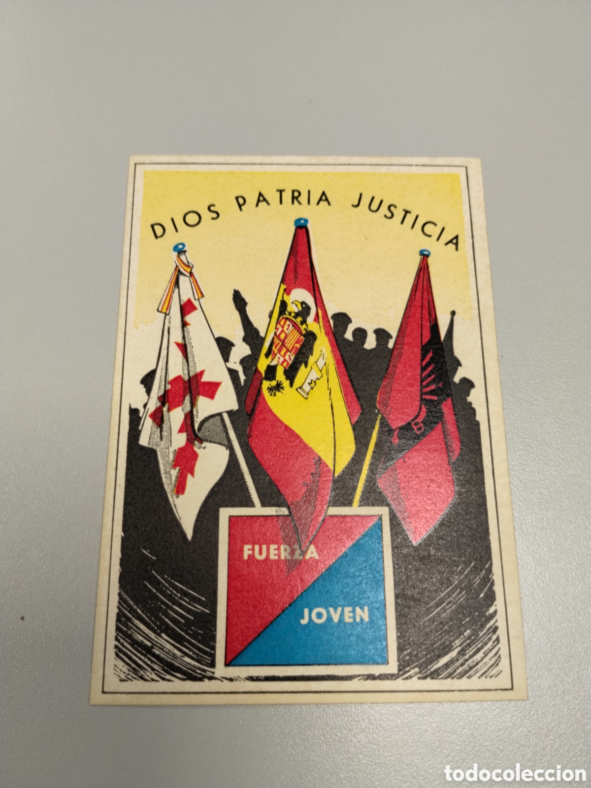 Autocollants de collection: Pegatina pol&iacute;tica transici&oacute;n fuerza joven.fuerza nueva.falange.blas pilar.cedade.frente nacional.fra