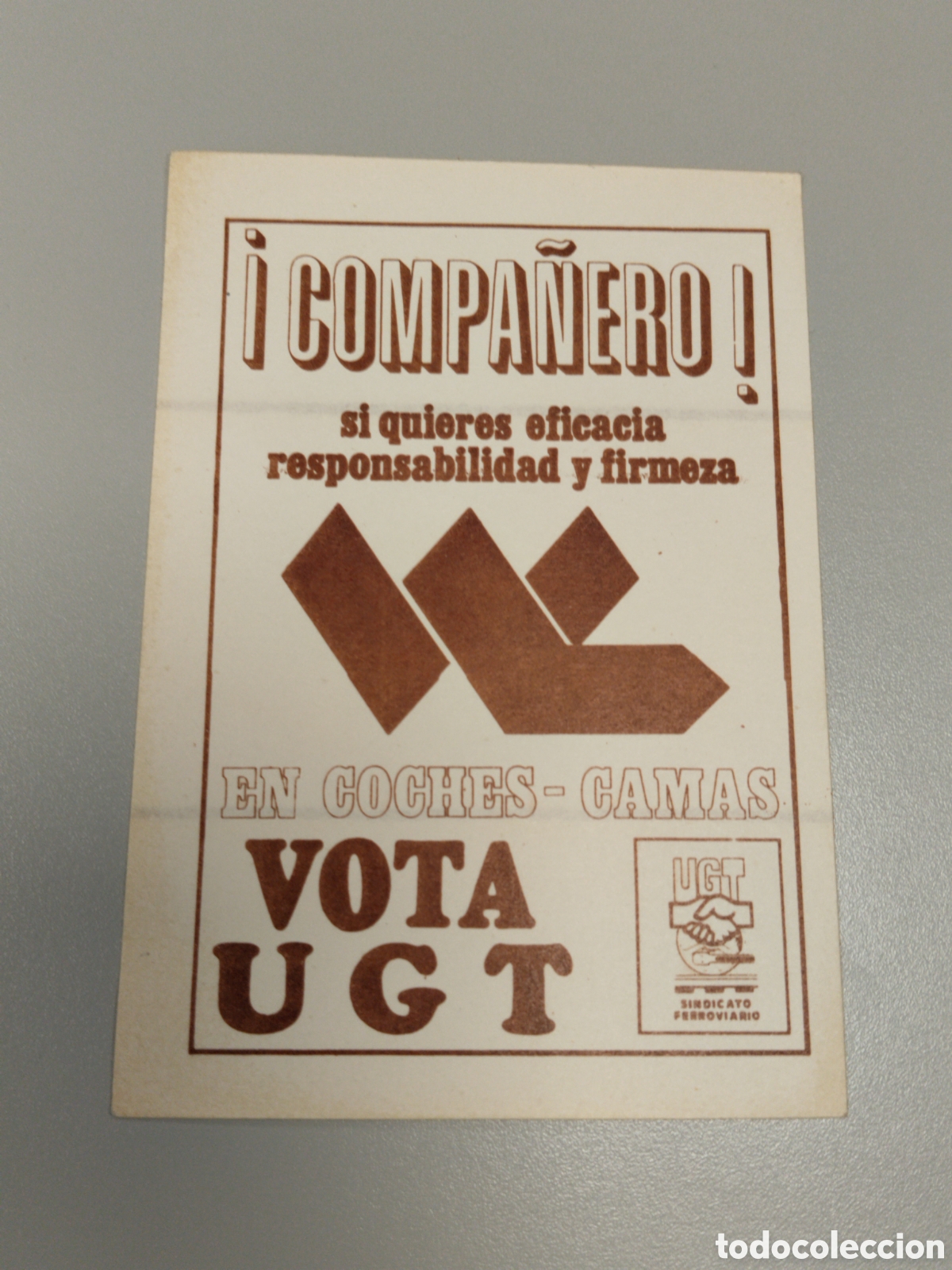Pegatinas de colecci&oacute;n: Pegatina pol&iacute;tica transici&oacute;n UGT. Sindical.psoe.ccoo.cnt.csut.pce.socialista.psuc.psp.su.pte.ort.oic