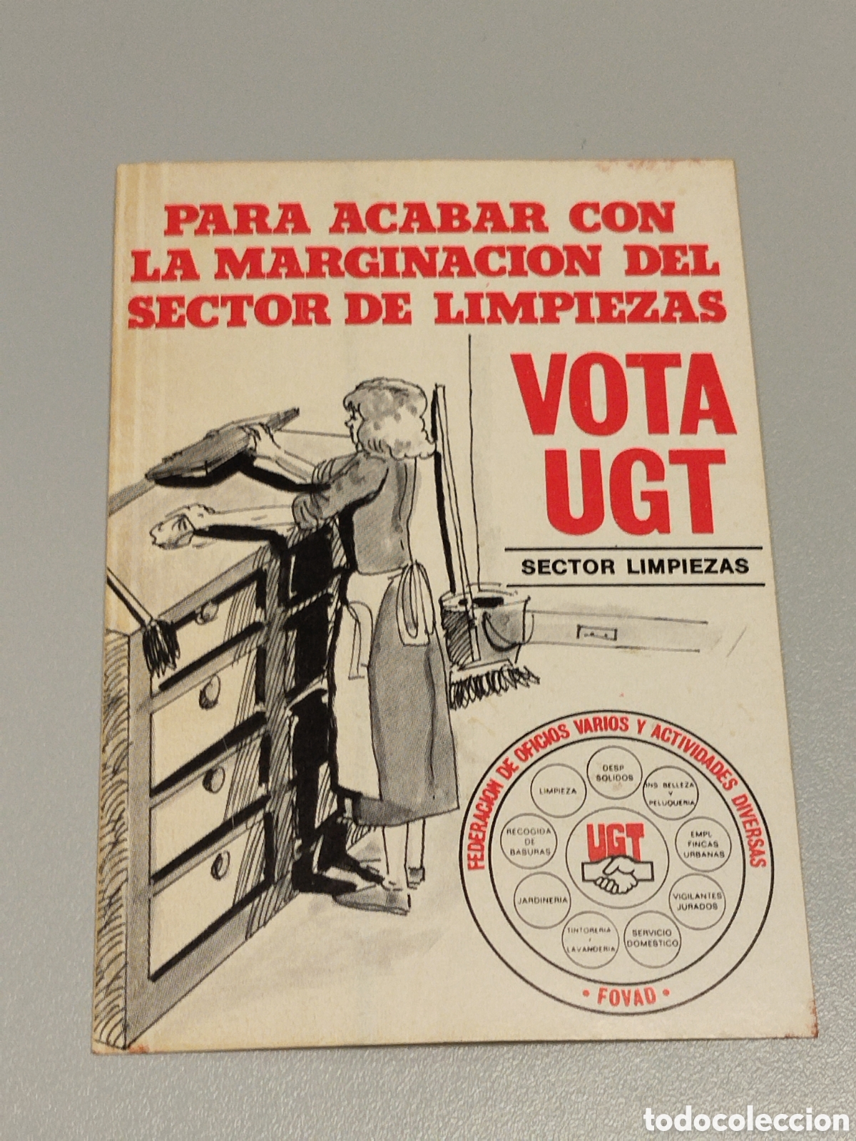 Pegatinas de colecci&oacute;n: Pegatina pol&iacute;tica transici&oacute;n UGT. Sindical.psoe.ccoo.cnt.csut.pce.socialista.psuc.psp.su.pte.ort.oic