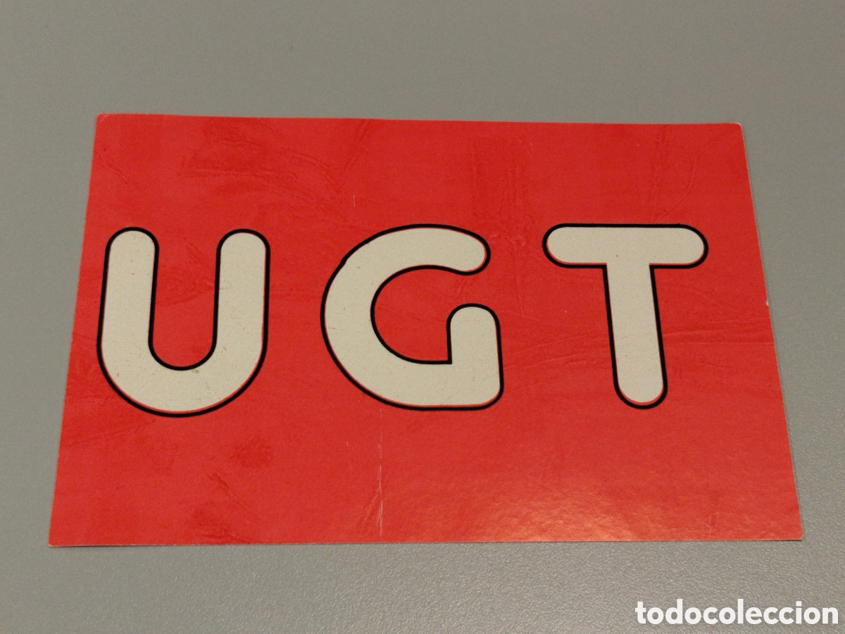 Collection stickers: Pegatina pol&iacute;tica transici&oacute;n UGT. Sindical.psoe.ccoo.cnt.csut.pce.socialista.psuc.psp.su.pte.ort.oic
