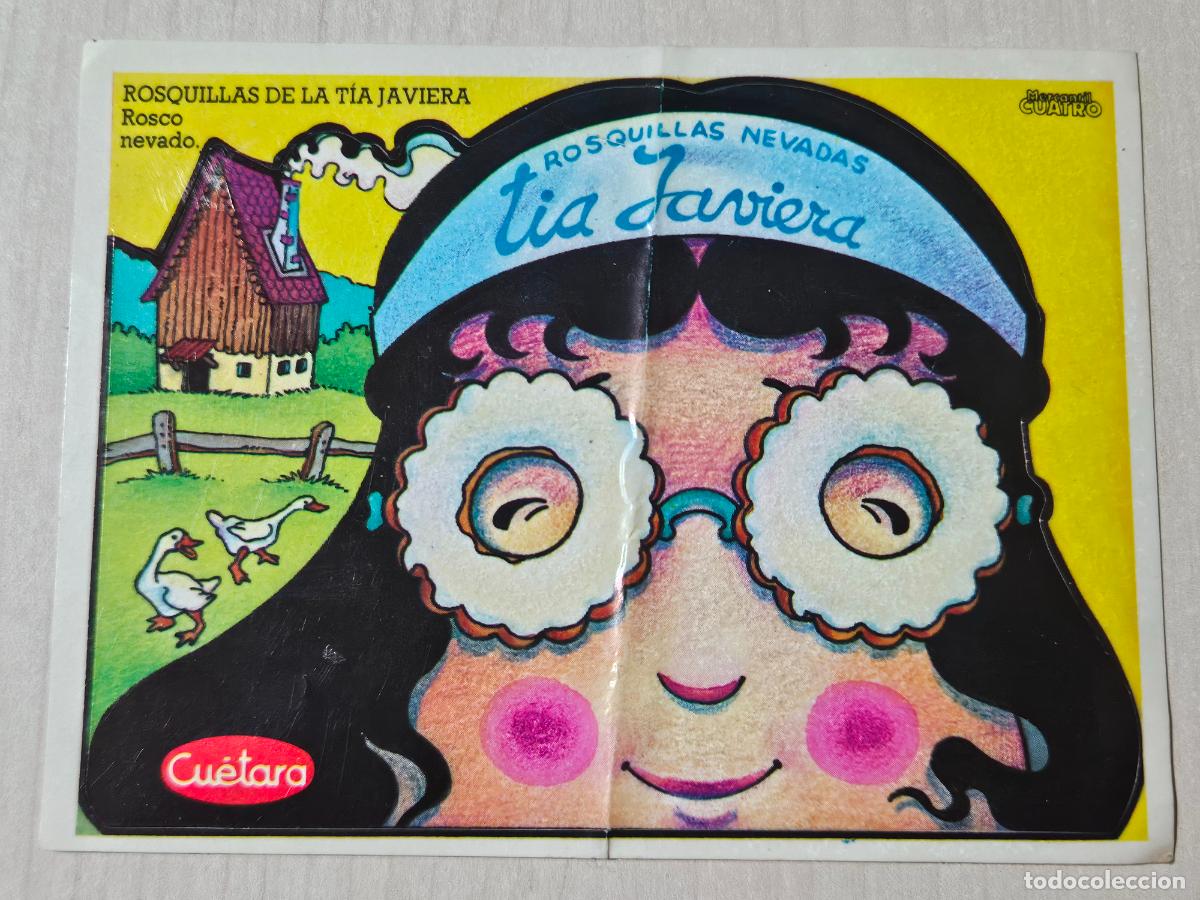 Pegatinas de colecci&oacute;n: PEGATINA DE ROSQUILLAS DE LA TIA JAVIERA - GALLETAS CUETARA - 12 X 9 CM.