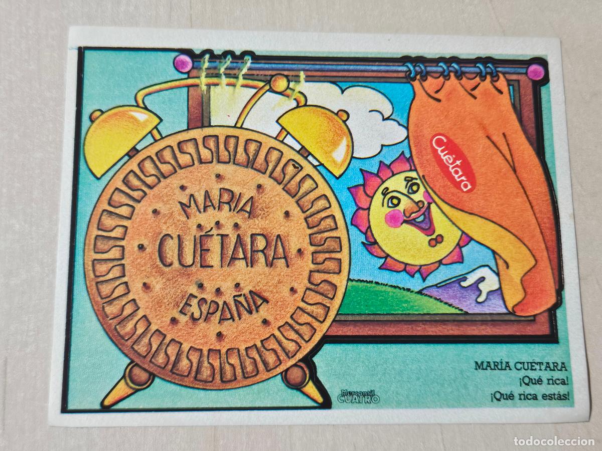 Pegatinas de colecci&oacute;n: PEGATINA MARIA CUETARA QUE RICA QUE RICA QUE ESTAS - GALLETAS CUETARA - 12 X 9 CM.