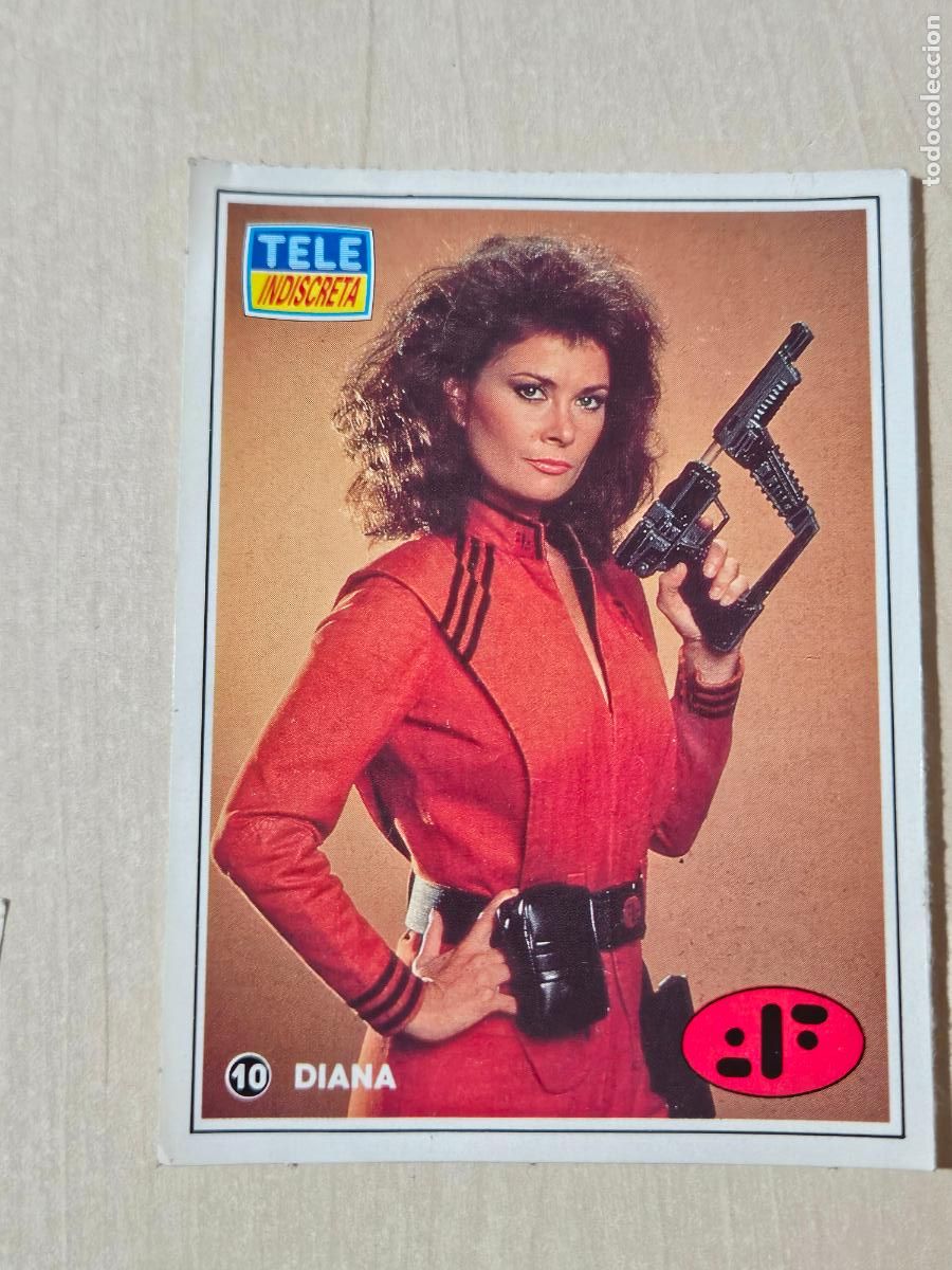 Pegatinas de colecci&oacute;n: TELE INDISCRETA TELEINDISCRETA ANTIGUA PEGATINA SERIE V LOS VISITANTES DE LA TIERRA 10 DIANA