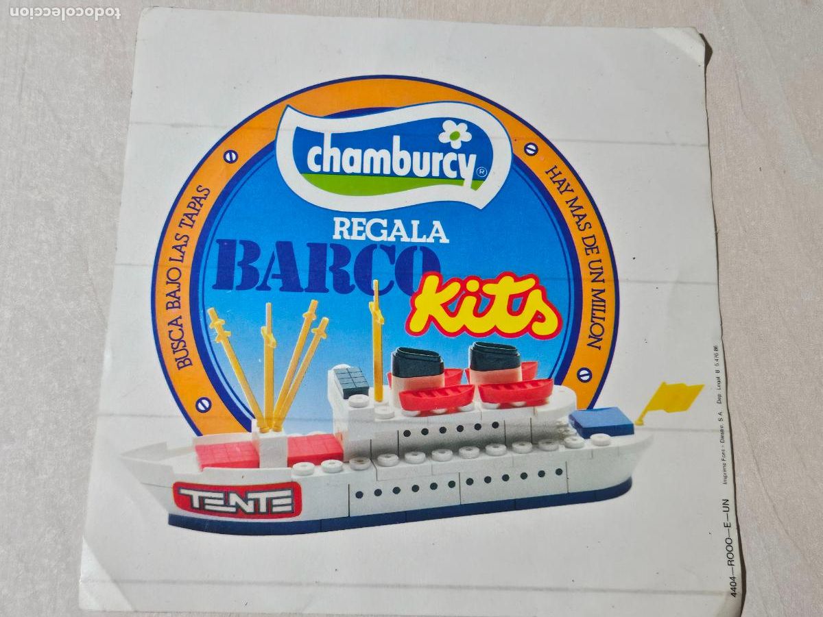 Pegatinas de colecci&oacute;n: PEGATINA - CHAMBURCY REGALA TENTE BARCO KITS - 15 X 15 CM