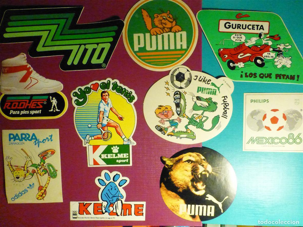 Pegatinas de colecci&oacute;n: Lote 10 Pegatinas Adhesivos Ropa Deportiva, Deportes, Mito, Kelme, Puma, Adidas, Rodhes