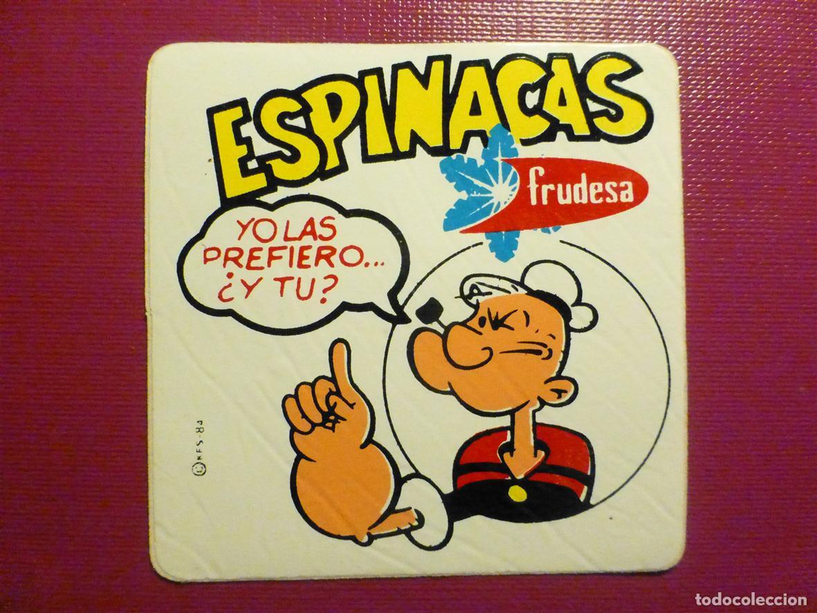 Pegatinas de colecci&oacute;n: Pegatina - Adhesivo - Sticker - Espinacas Frudesa - Tiendas De Alimentaci&oacute;n - Popeye, 6 X 6 cm.