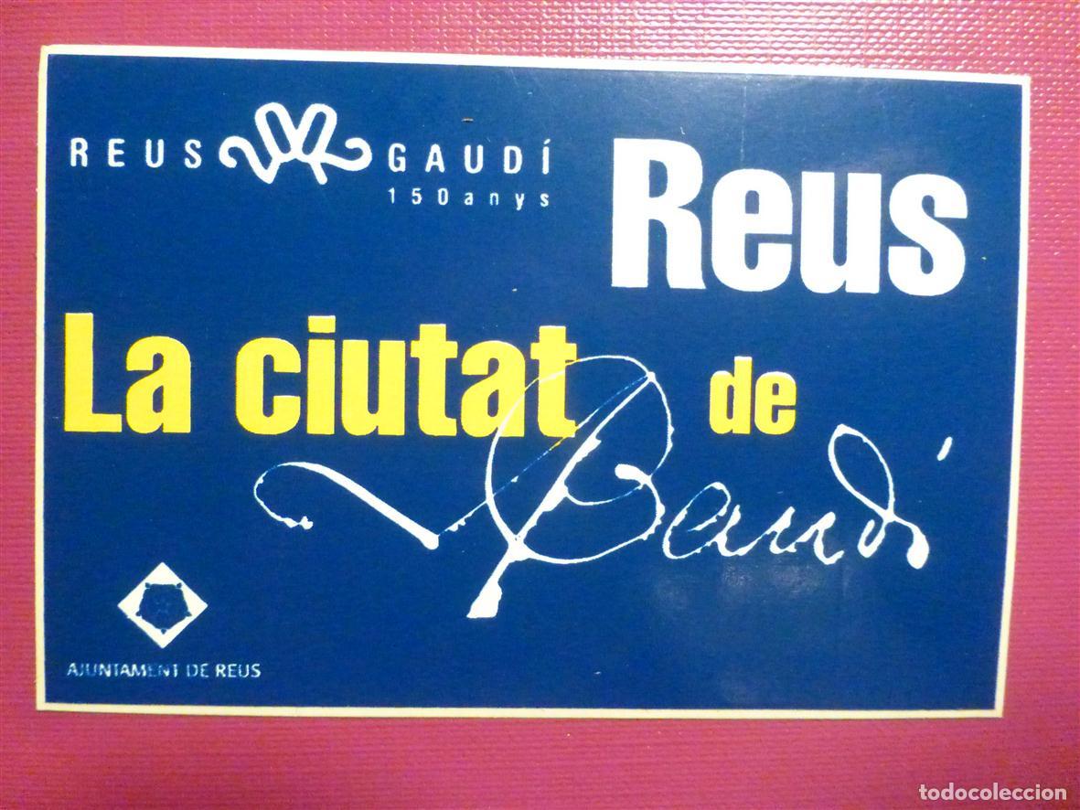 Pegatinas de colecci&oacute;n: Pegatina - Adhesivo - Localidad - Reus - Tarragona - 9 x 6 cm.