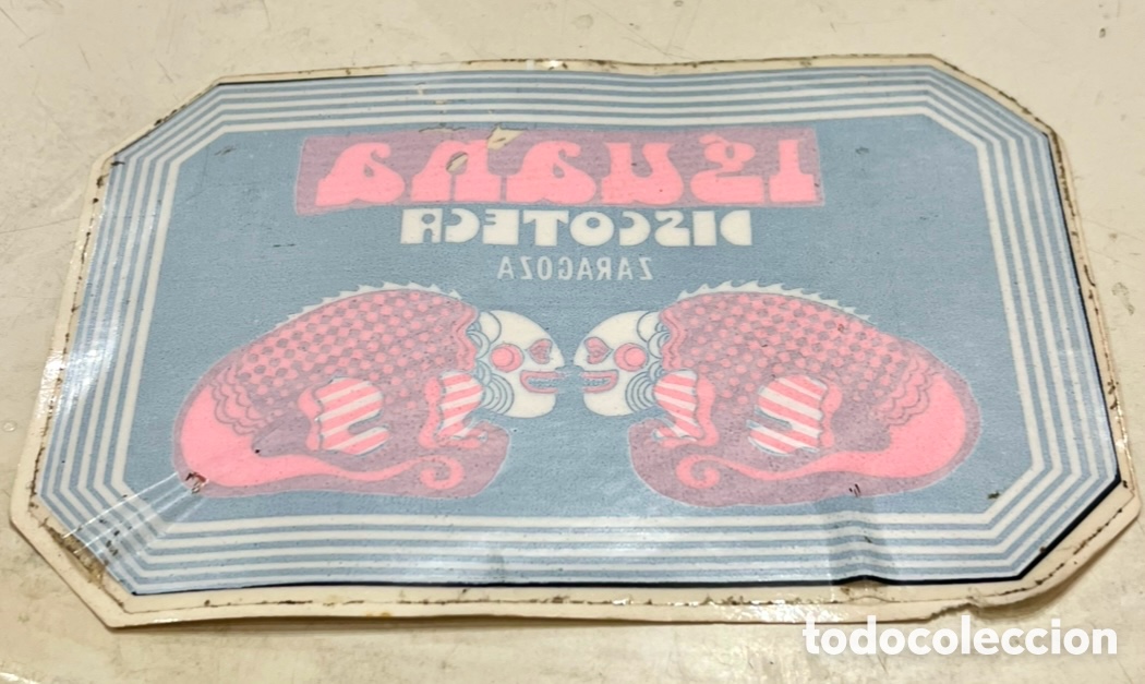 Pegatinas de colecci&oacute;n: Pegatina / Vinilo. Discoteca IGUANA. Zaragoza. A&ntilde;os 80.