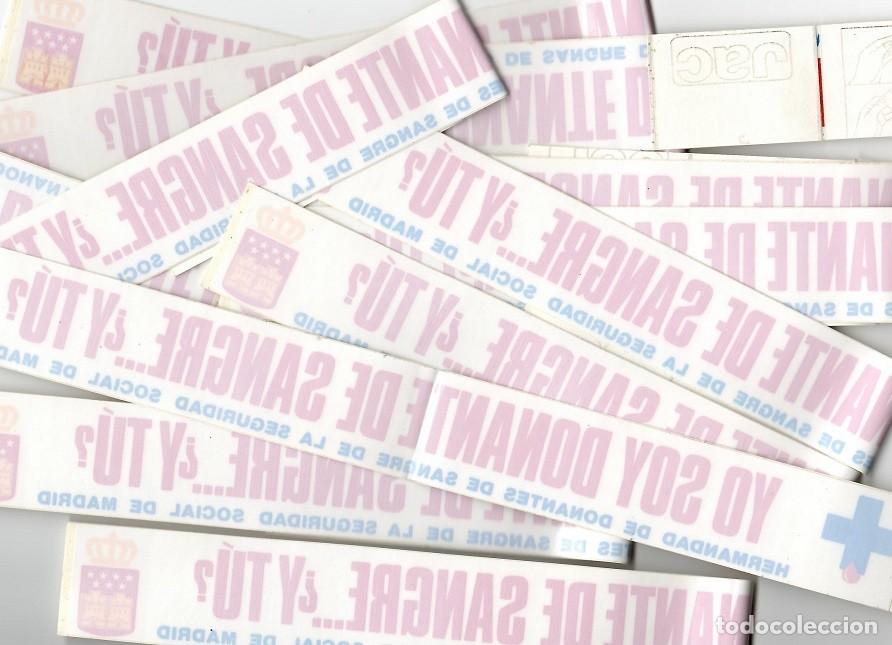 Collection stickers: 12 Pegatinas nuevas: Yo soy donante de sangre&hellip; &iquest;Y t&uacute;? &middot; Hermandad de donantes Madrid / Ideal reventa