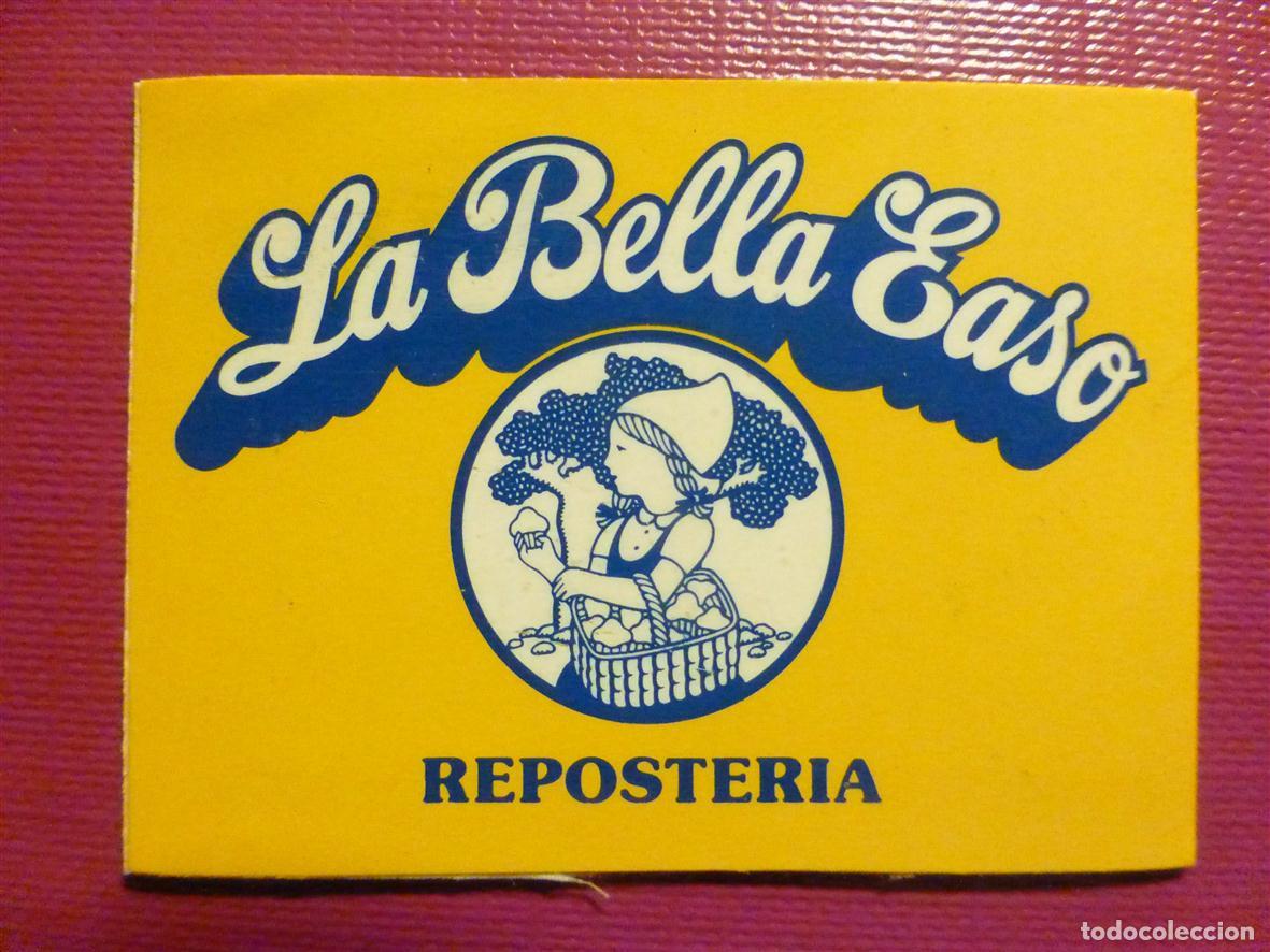 Pegatinas de colecci&oacute;n: Pegatina Adhesiva Tiendas Alimentaci&oacute;n A&ntilde;os 80&acute;s - La Bella Easo - Reposter&iacute;a - 5 x 3,5 cm.