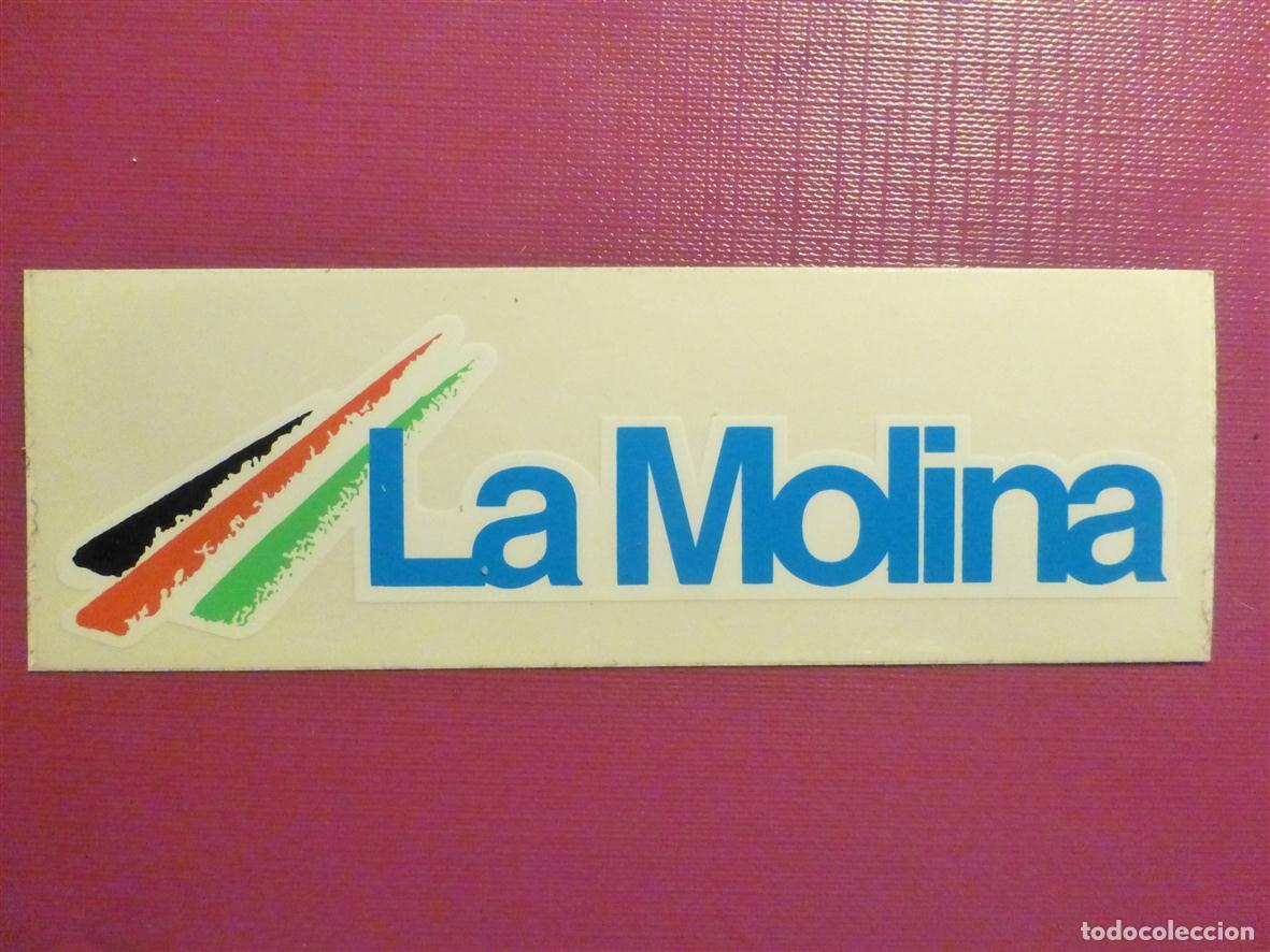 Pegatinas de colecci&oacute;n: Pegatina - Adhesivo - Alta Monta&ntilde;a, Ski, - La Molina - Esqu&iacute; - 12 x 4 cm.