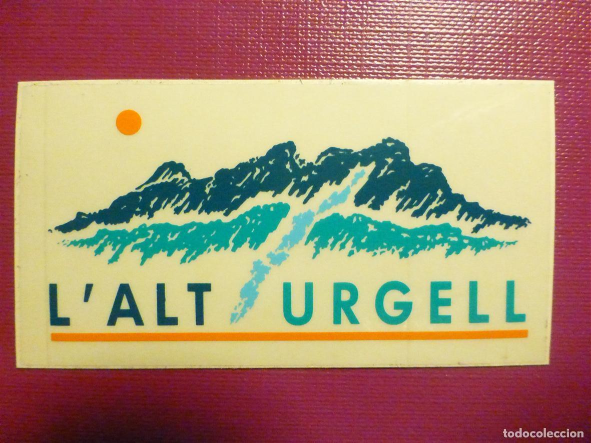 Pegatinas de colecci&oacute;n: Pegatina - Adhesivo - Alta Monta&ntilde;a, Ski, - L&acute;Alt Urgell - Esqu&iacute; - 7,5 x 4 cm.