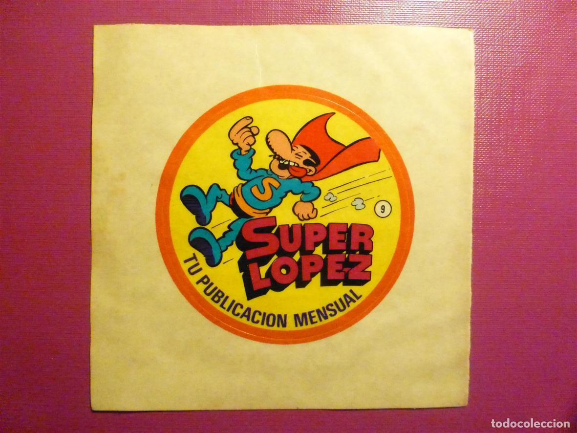 Pegatinas de colecci&oacute;n: Pegatina - Adhesivo - Tebeos - Comics - Super L&oacute;pez - Tu Publicaci&oacute;n Mensual - 7 cm.