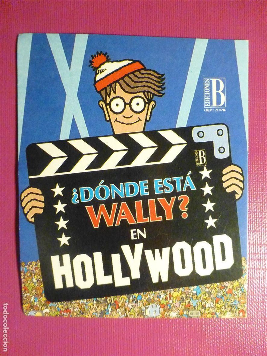 Pegatinas de colecci&oacute;n: Pegatina - Adhesivo - Tebeos - Comics - D&oacute;nde est&aacute; Wally en Hollywood - Ediciones B - 7 x 9 cm.